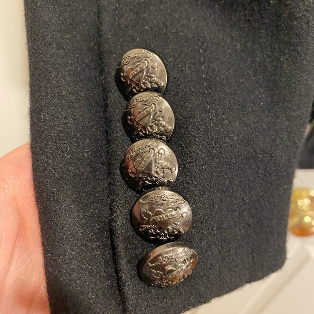 Ed Hardy military style coat - Picture 8 of 13